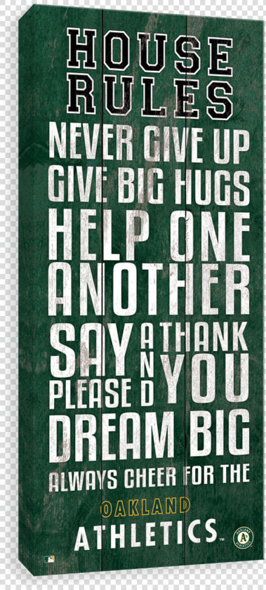 Oakland Athletics House Rules   Printing  HD Png DownloadTransparent PNG