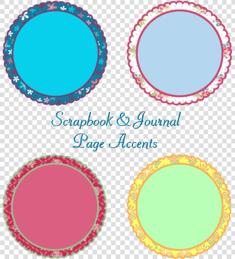 Scrapbook Journal Scalloped A   Circle  HD Png DownloadTransparent PNG