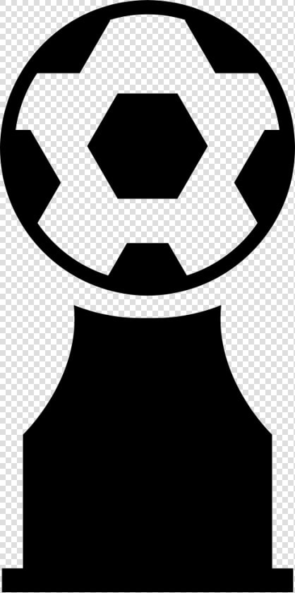 Award Trophy With Soccer Ball   Silueta De Balón De Fútbol  HD Png DownloadTransparent PNG