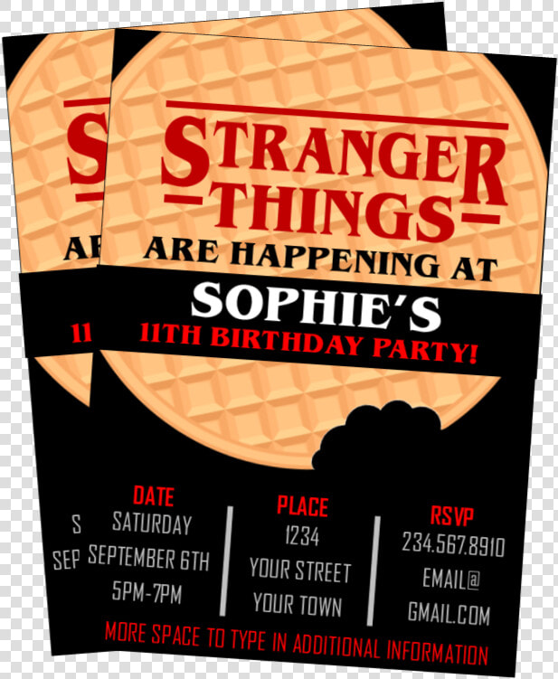 Printable Stranger Things Party Supplies   Stranger Things Party Decorations  HD Png DownloadTransparent PNG