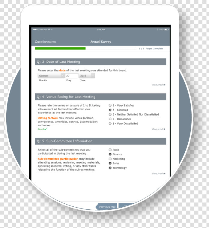 Diligent Board Questionnaires  HD Png DownloadTransparent PNG
