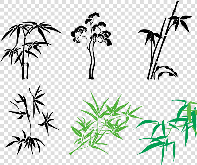 Bamboo Vector Illustrator   Chinese Bamboo Vector Red  HD Png DownloadTransparent PNG