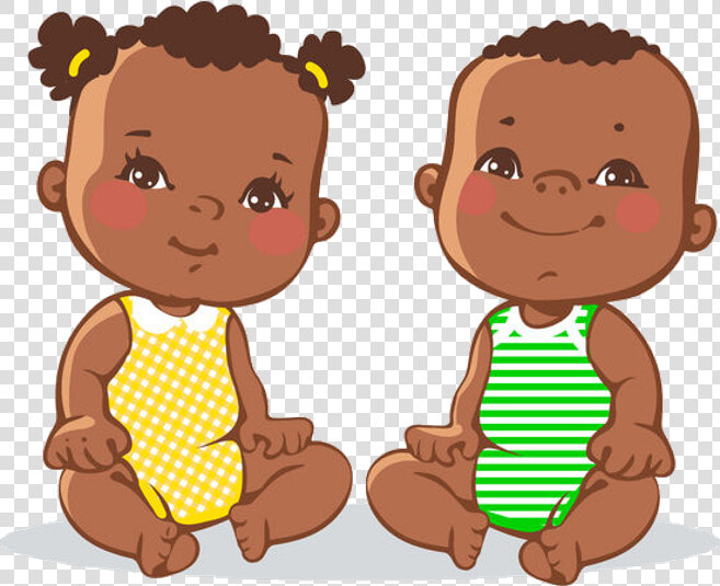 Hd Baby Cartoon Images   Black Babies Clip Art  HD Png DownloadTransparent PNG