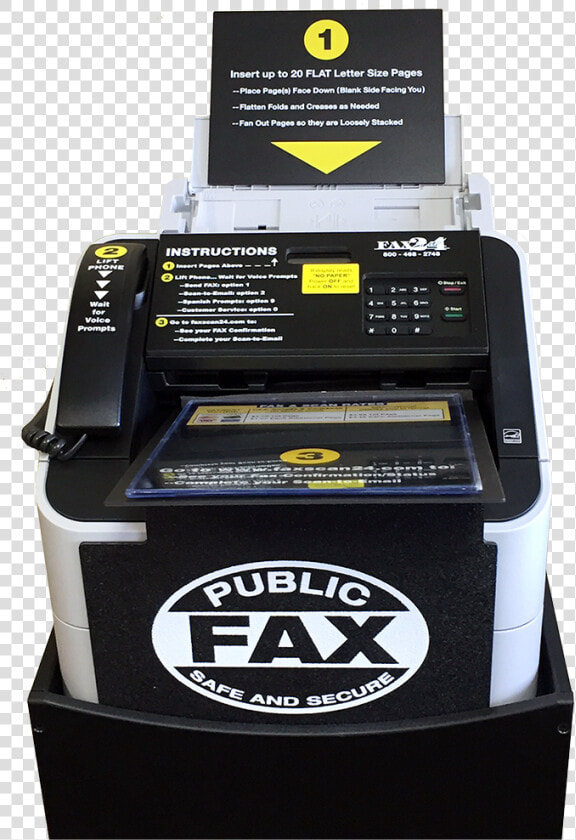 Faxscan24 Table Top Kiosk   Label  HD Png DownloadTransparent PNG