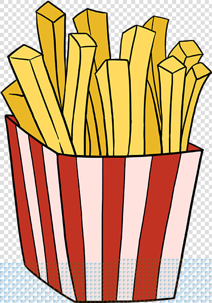 How To Draw French Fries   Easy Draw French Fries  HD Png DownloadTransparent PNG
