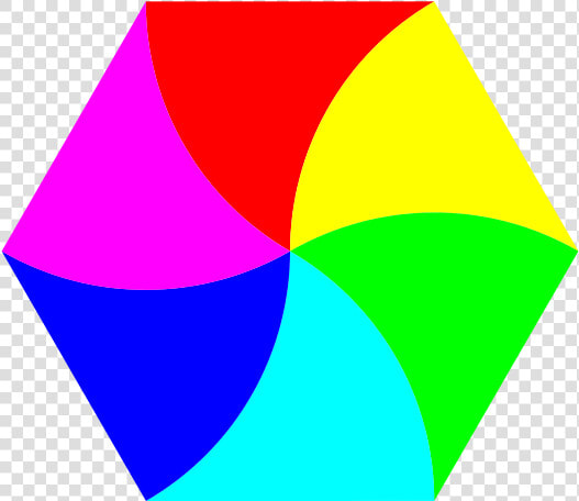 Swirly Hexagon 6 Color Png Images   Hexagon Clipart  Transparent PngTransparent PNG
