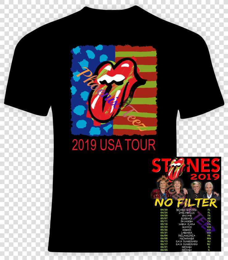 Rolling Stones 2019 No Filter   Rolling Stones 2019 Tour Shirts  HD Png DownloadTransparent PNG