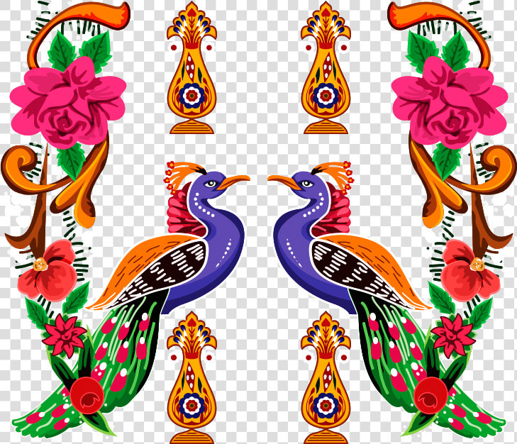 Truck Art Wedding Cardframe On Behance   Truck Art Vector Png  Transparent PngTransparent PNG