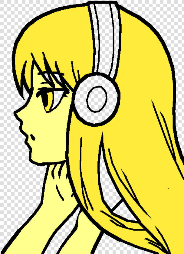 Anime Girl Small Drawing Clipart   Png Download   Anime Girl Not Colored  Transparent PngTransparent PNG