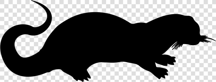 Sea Weasel Mammal Shape   Ferret Silhouette Png  Transparent PngTransparent PNG