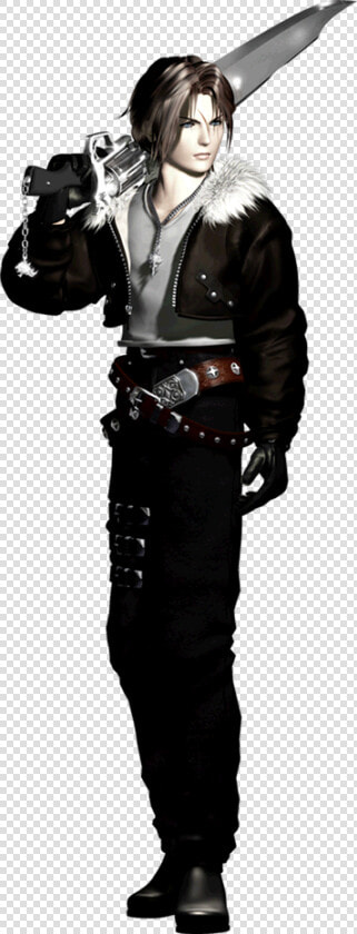 Squall Leonhart Cg Render For Final Fantasy Viii   Squall Leonhart Ff8 Art  HD Png DownloadTransparent PNG