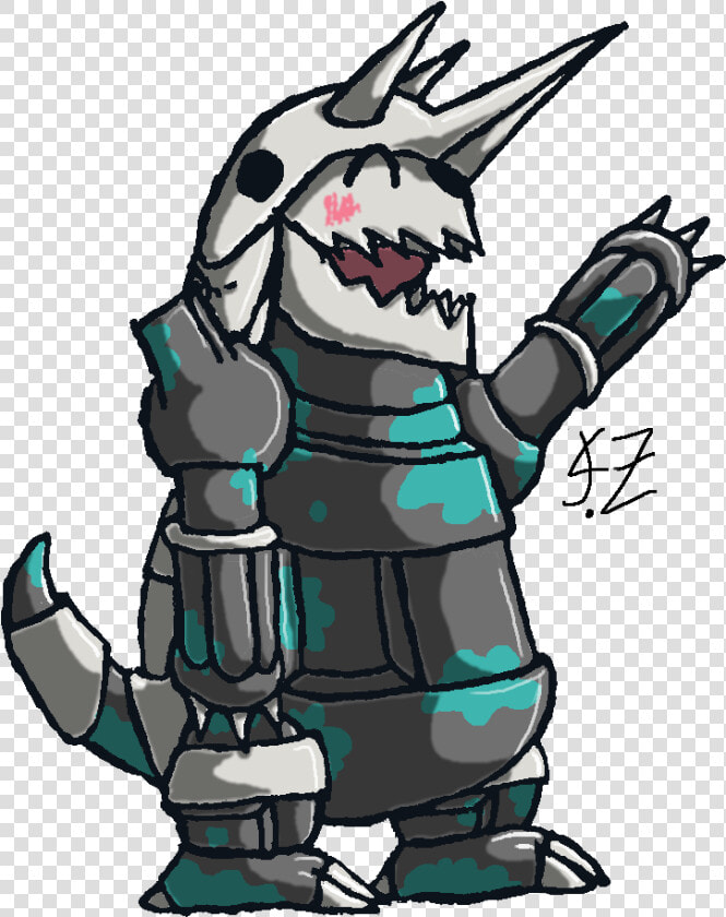 Zakk The Happy Aggron   Illustration  HD Png DownloadTransparent PNG