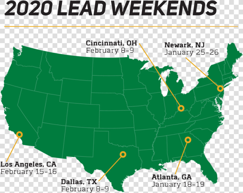 Lead Weekend Locations   United States Map Simple  HD Png DownloadTransparent PNG