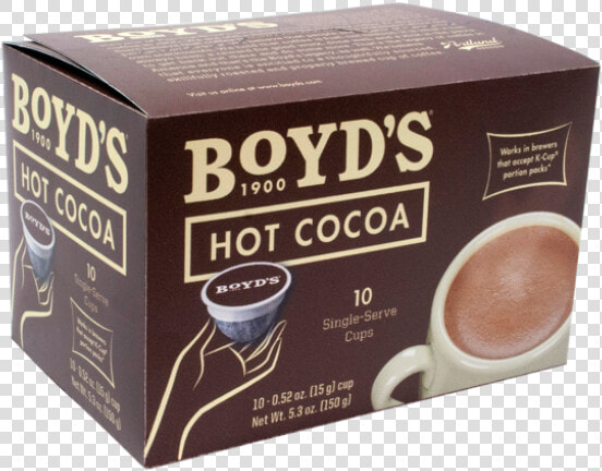 Boyd S Hot Cocoa Single Cup   Compostable Hot Chocolate K Cups  HD Png DownloadTransparent PNG