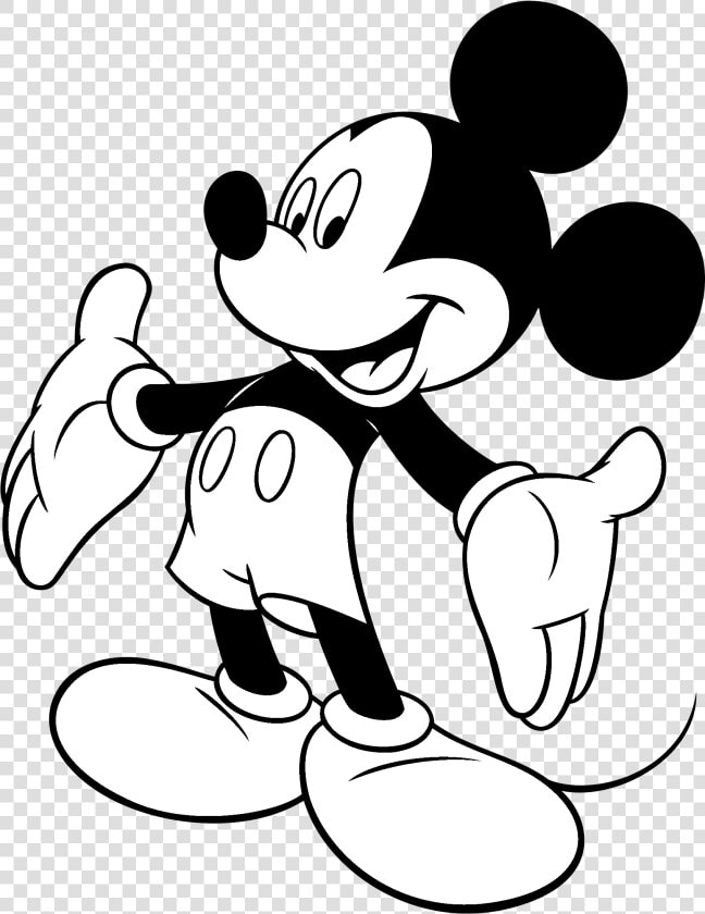 Mickey Mouse Logo   Black And White Mickey Mouse Clipart  HD Png DownloadTransparent PNG