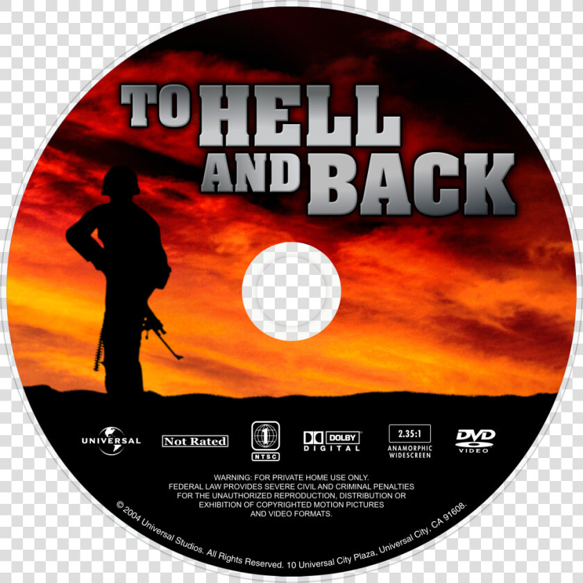 Universal Studios Home Entertainment To Hell And Back   Cd  HD Png DownloadTransparent PNG