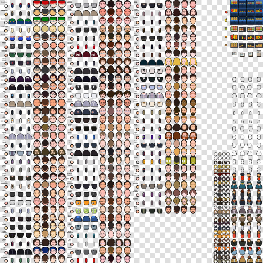 Prison Architect Sprite Sheet   Png Download   Prison Architect Sprite Sheet  Transparent PngTransparent PNG