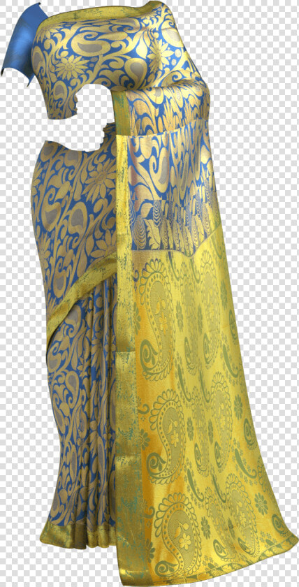 Paithani Saree Parrot Green  HD Png DownloadTransparent PNG