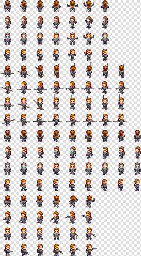 Sprite Sheet And Animation Slice Doubt Unity Answers   Pixel Art Character Sprite Sheet  HD Png DownloadTransparent PNG
