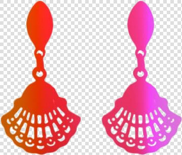 Fan Hoop Earring Png Transparent Images   Earrings  Png DownloadTransparent PNG