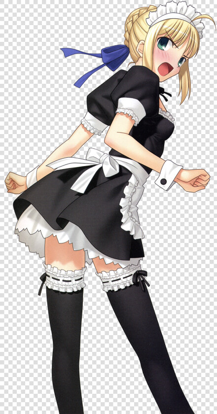 Fate Hollow Ataraxia Saber Alter Maid  HD Png DownloadTransparent PNG