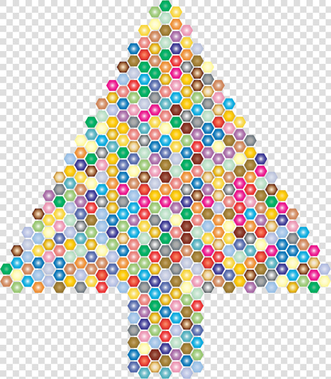 Prismatic Hexagonal Abstract Christmas Tree   Christmas Tree  HD Png DownloadTransparent PNG