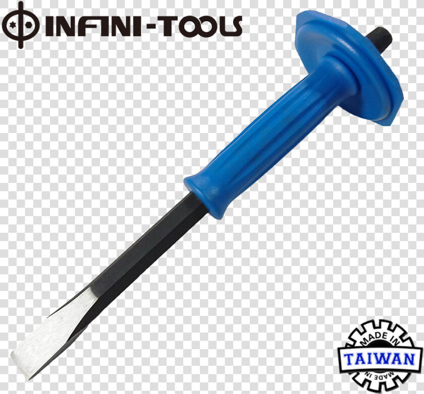 Flat Cold Chisel 19mm Hex Shank 300mm L With Hand Grip   Dumbbell  HD Png DownloadTransparent PNG
