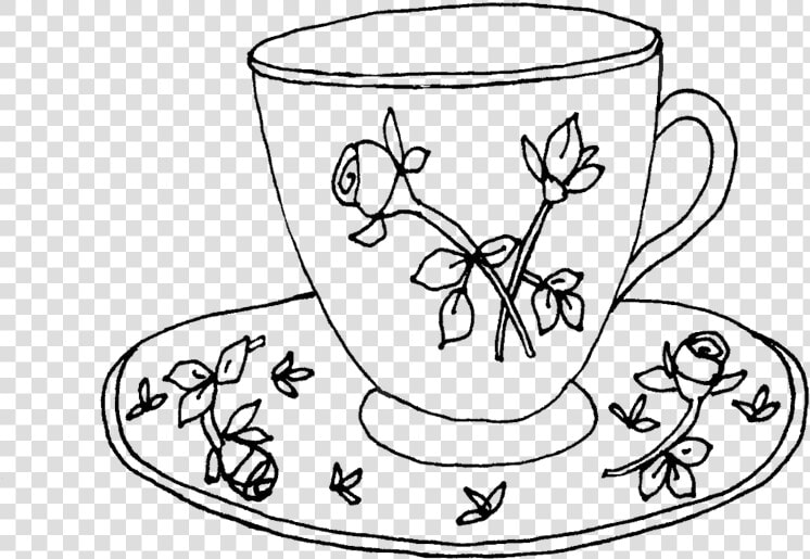 Drawn Tea Cup Tea Mug   Teacup  HD Png DownloadTransparent PNG