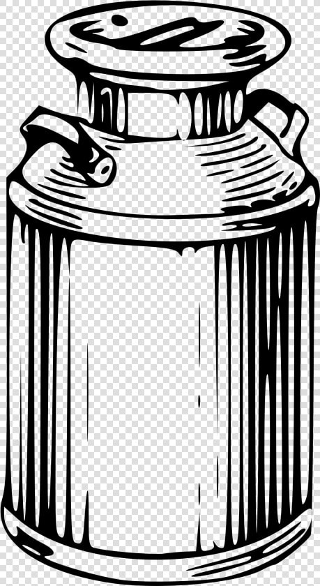 Milk Can Clip Arts   Milk Can Black And White  HD Png DownloadTransparent PNG