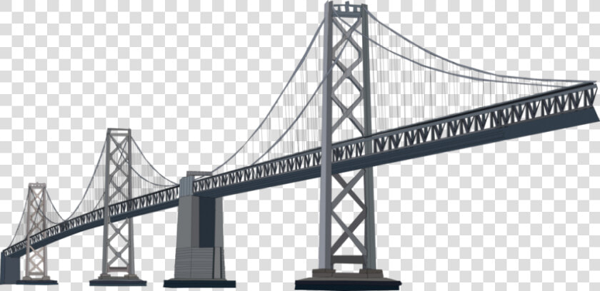 Transparent Suspension Bridge Png   Oakland Bay Bridge  Png DownloadTransparent PNG