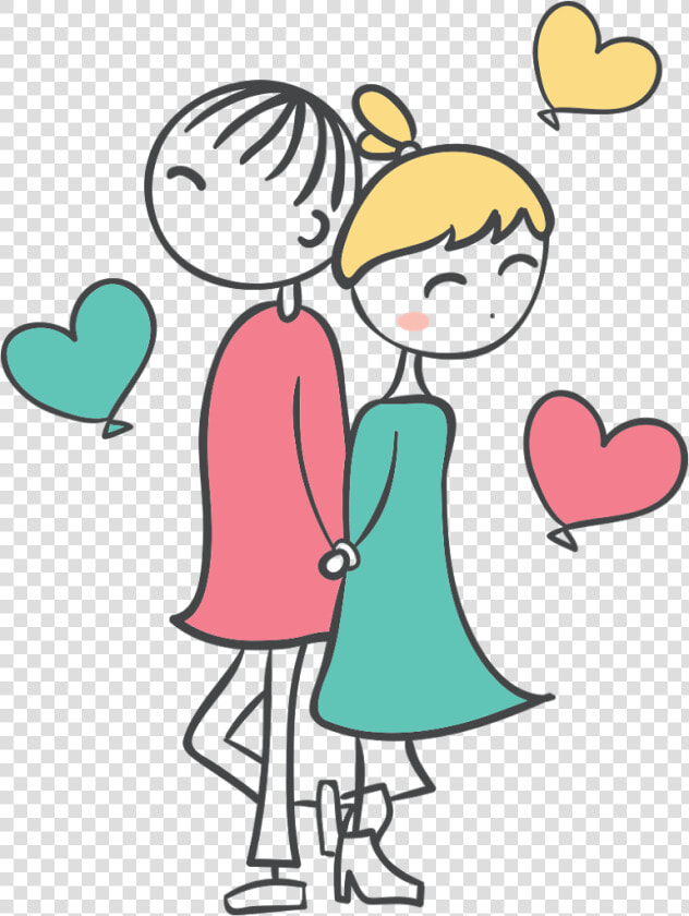 Transparent Cute Couple Png   Casal Desenhopng  Png DownloadTransparent PNG