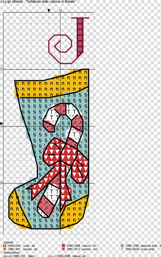 Christmas Stockings Alphabet Cross Stitch Patterns   Cartoon  HD Png DownloadTransparent PNG