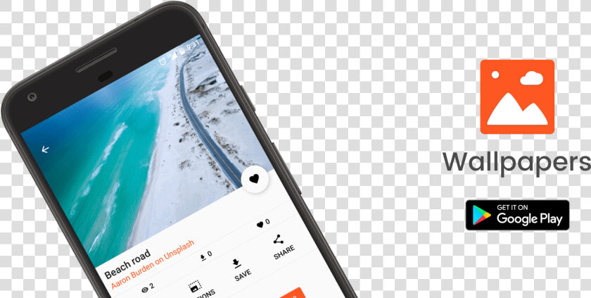 Wallpapers App • Mobile App Ui  amp  Ux Design   Android Phone Wallpaper App Design  HD Png DownloadTransparent PNG