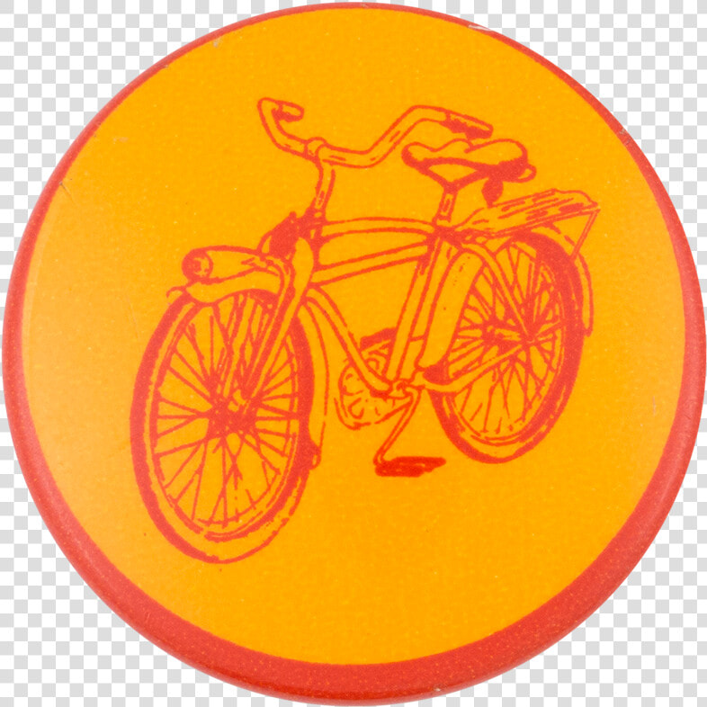 Bicycle In Red And Yellow Art Button Museum  HD Png DownloadTransparent PNG