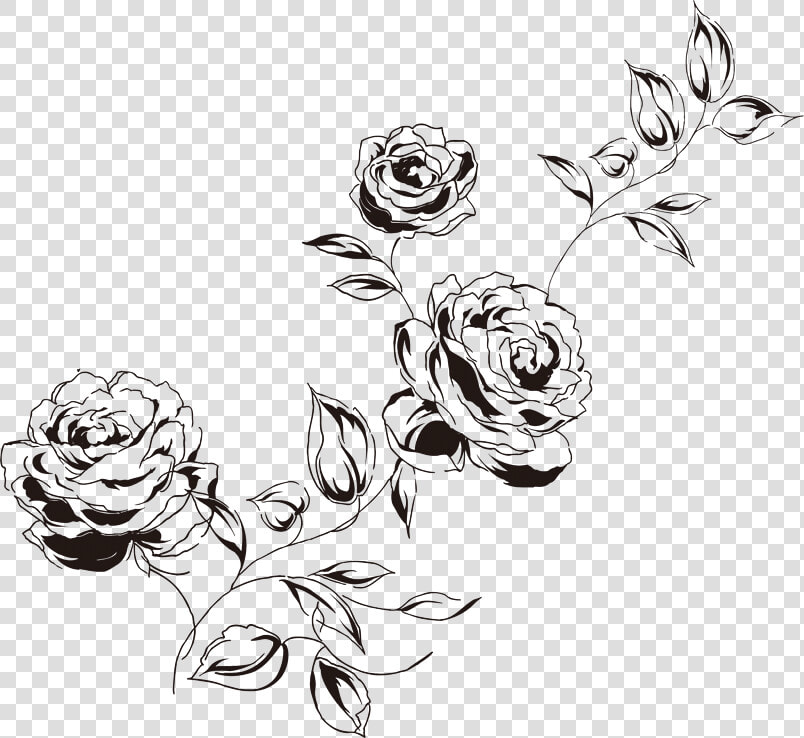 矢量炭笔素描箭头免扣png   Floribunda  Transparent PngTransparent PNG