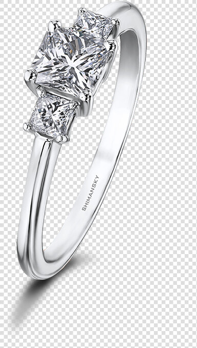 Shimansky My Girl Diamond Claw Set Trilogy Ring   Engagement Ring  HD Png DownloadTransparent PNG