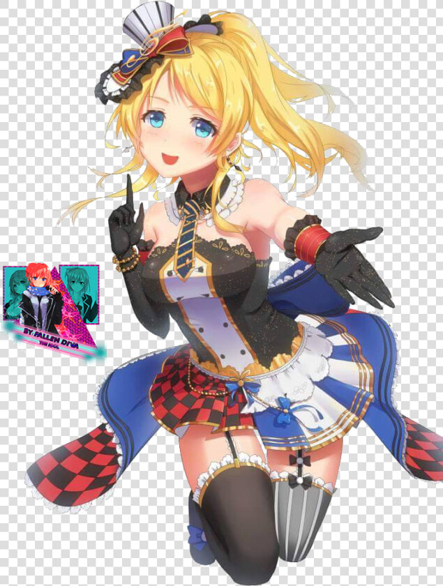 Eli Ayase Render 3 By Fallen Diva d8syhxz   Cartoon  HD Png DownloadTransparent PNG
