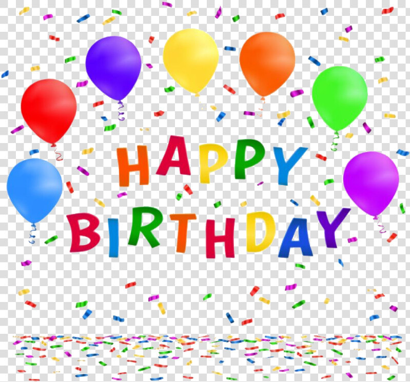 Confetti Happy Birthday Png Photos   Birthday Background Balloons With Confetti  Transparent PngTransparent PNG