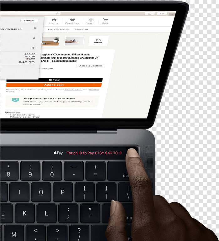 Transparent Touch Id Png   Macbook Pro Touch Bar Spotify  Png DownloadTransparent PNG