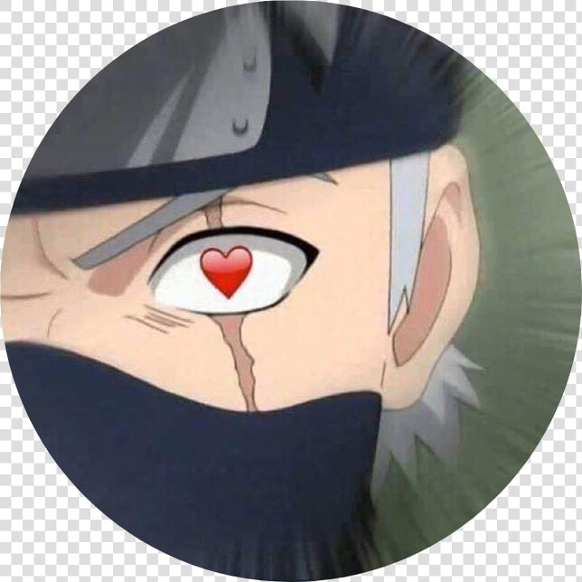  heart  hearteyes  naruto  anime  weeb  round  curcle   Kakashi Byakugan  HD Png DownloadTransparent PNG