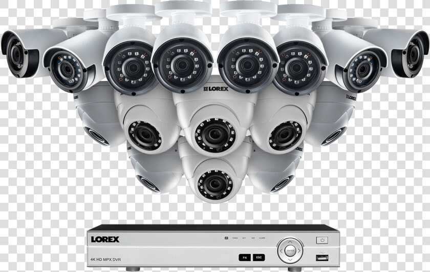 16 Channel Hd Security Camera System With 16 2k Hd   Exhaust System  HD Png DownloadTransparent PNG