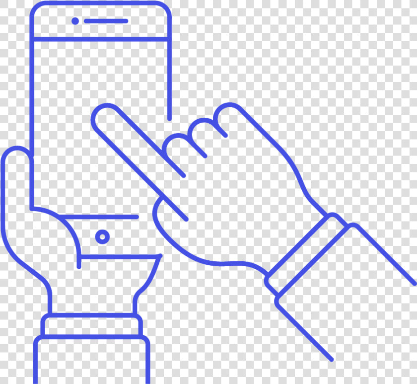 08 Iphone Hand Touch   User With Iphone Icon  HD Png DownloadTransparent PNG