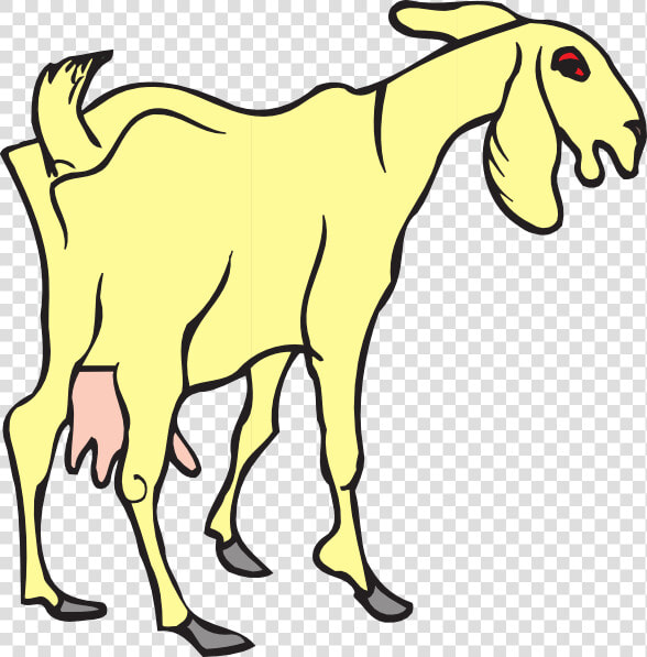 Clipart Goat   Photo   Yellow Goat  HD Png DownloadTransparent PNG