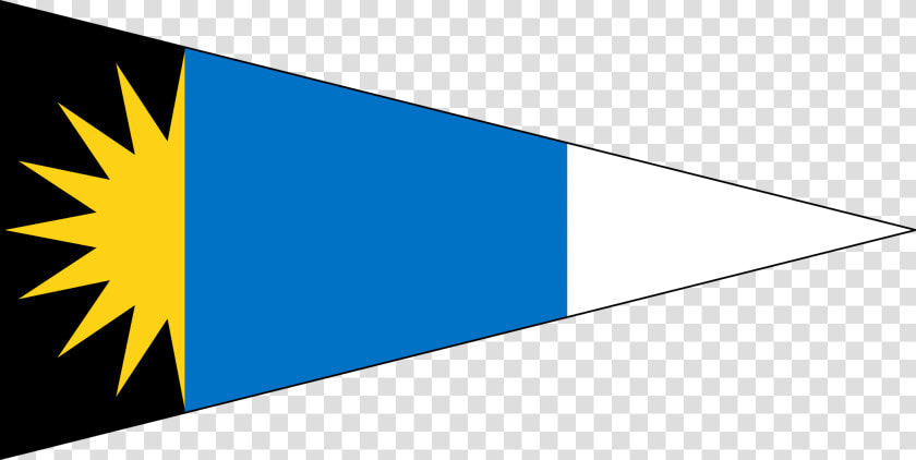 Oca Pennant Flag For Antigua And Barbuda  HD Png DownloadTransparent PNG