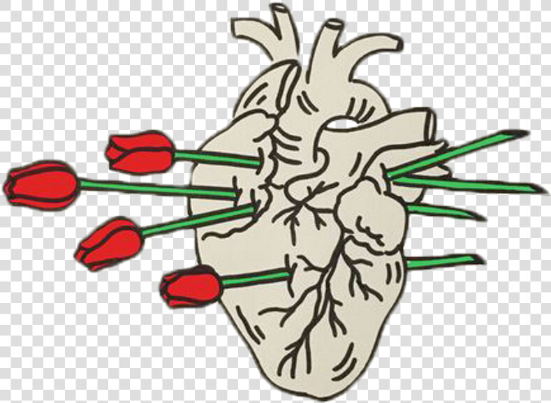 Roses Heartbreak Relationship Aesthetic Red Tumblr   Aesthetic Broken Heart Transparent  HD Png DownloadTransparent PNG