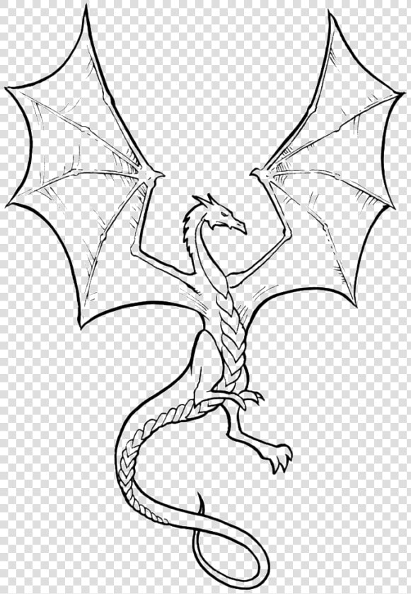 Transparent Skyrim Dragon Png   Dragon Coloring Pages  Png DownloadTransparent PNG