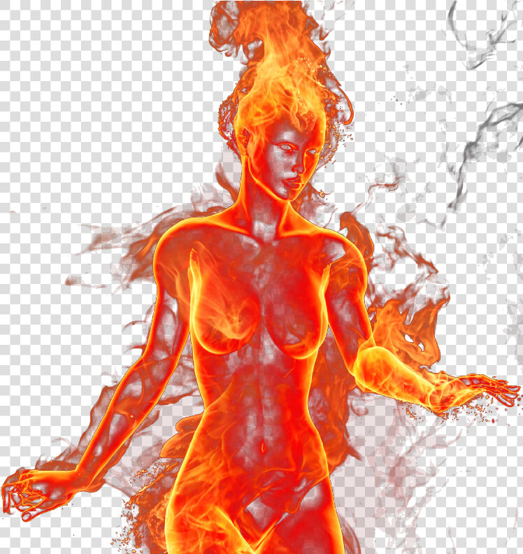 Girl On Fire Transparent   Png Download   Fire Girl Image Without Background  Png DownloadTransparent PNG