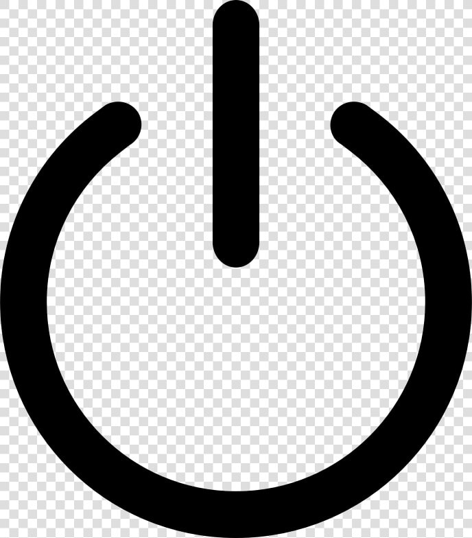 Symbol line circle   Power Symbol Clipart  HD Png DownloadTransparent PNG