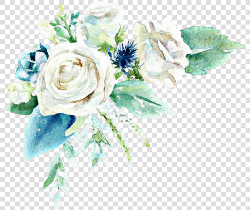  flower  blue  white  flowers  leaves  leaf  mint  teal   Mint And White Flowers Png  Transparent PngTransparent PNG