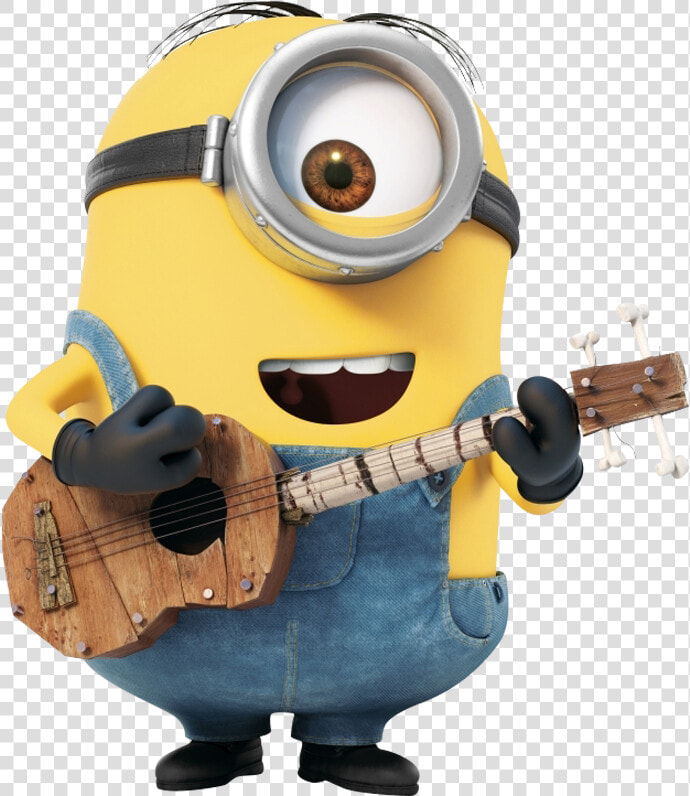 Minion With Guitar Png   Minions Stuart Png  Transparent PngTransparent PNG